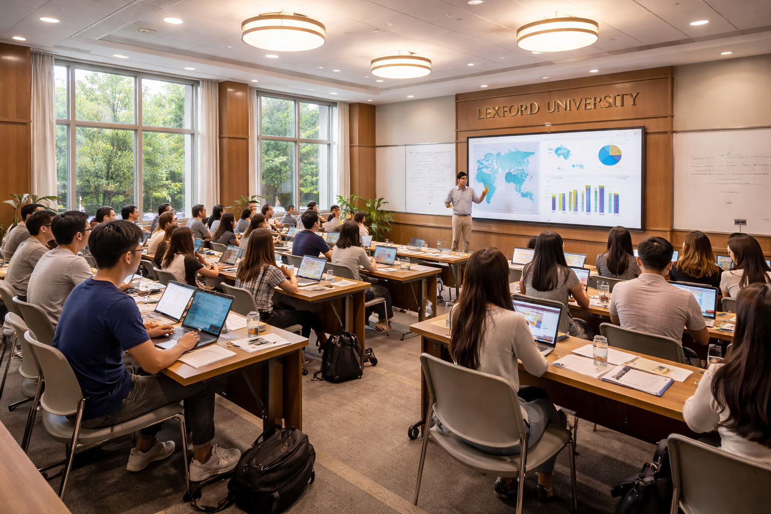Lexford International University Digital Library and Atrium